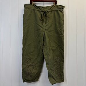 Future Collective Jenny K Lopez Women Boho Beach Drawstring Pants Size 16 Comfy